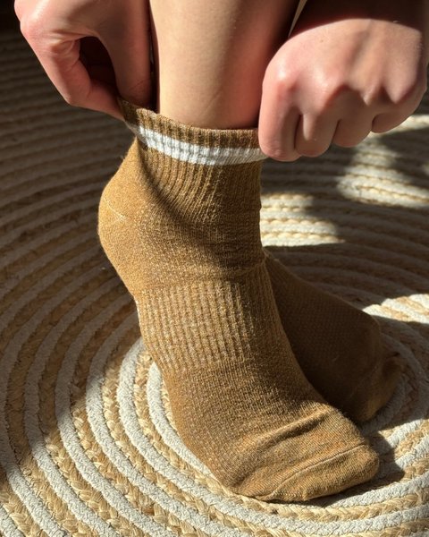 Hiking socks in coyote color (size 25)