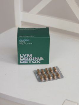 Lym Drain & Detox by Pro Healthy &ndash; Lymphatic Drainage and Body Detoxification, 60 capsules