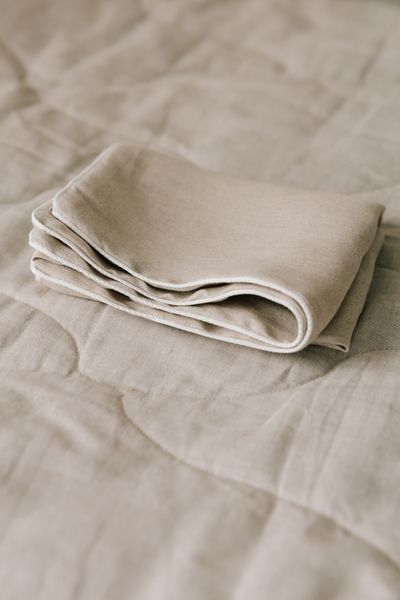 Hemp pillowcase with piping 40х60