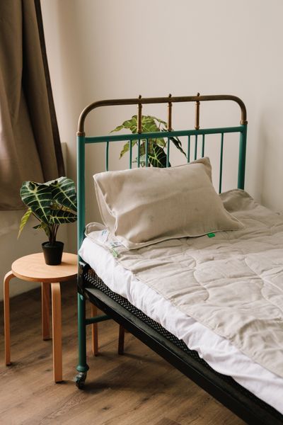 Hemp pillowcase with piping 40х60