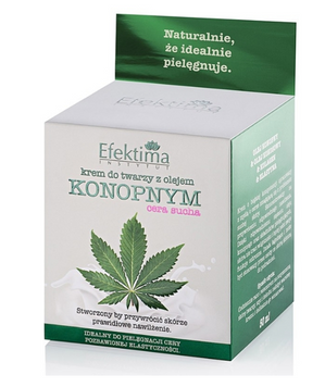 Face cream with hemp oil for dry skin Efektima Instytut Hemp Oil Face Cream