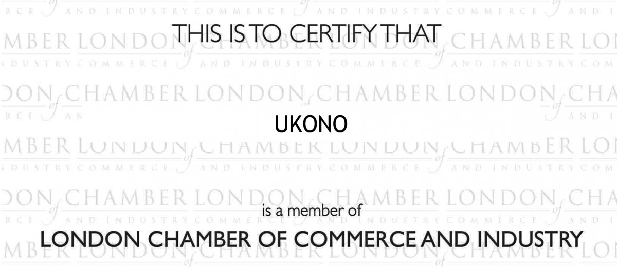 ТМ Ukono - is a member of London Chamber of Commerce and Industry (LCCI)
