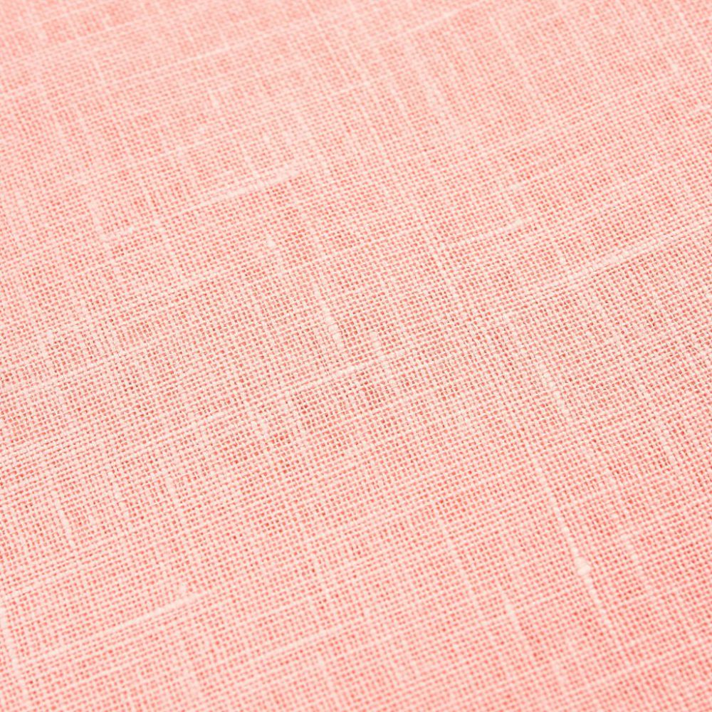Peach linen fabric - 100% linen