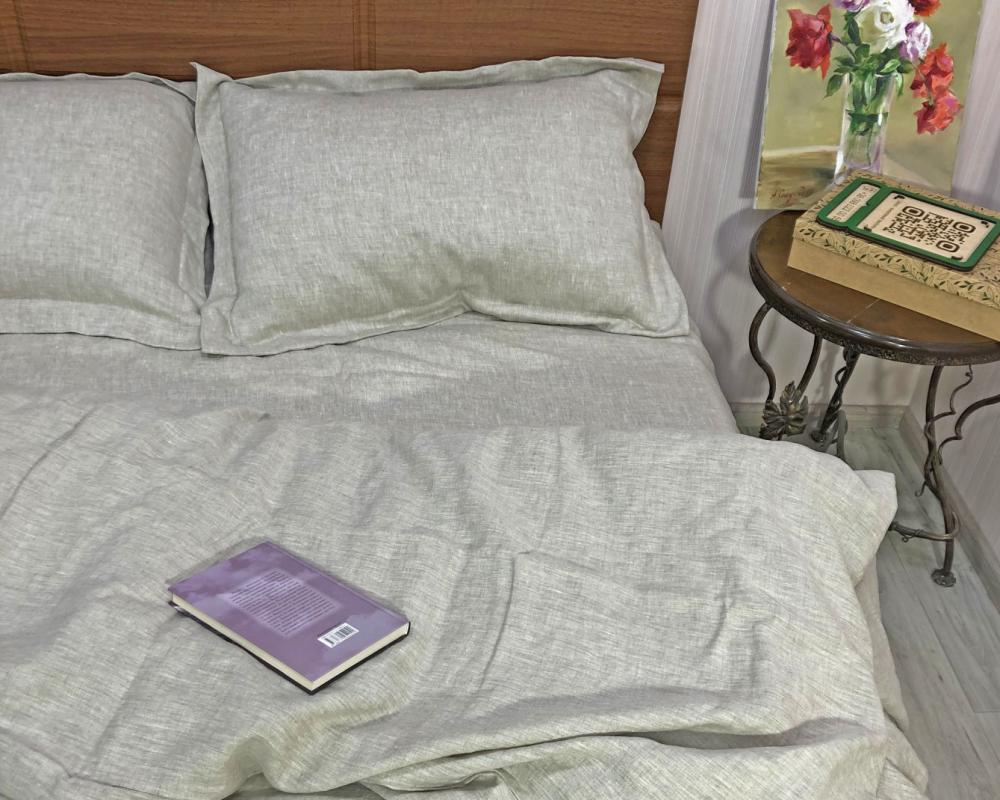 Комплект лляної постільної білизни Ukono «Soft Linen». Сімейний.