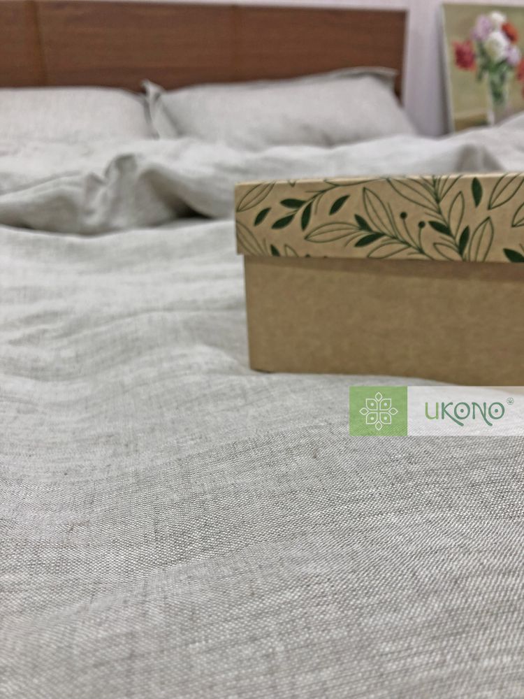 Комплект лляної постільної білизни Ukono «Soft Linen». Сімейний.