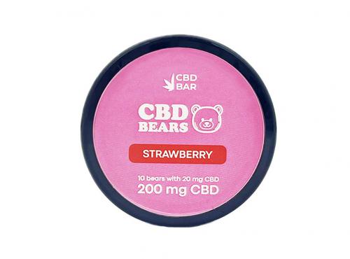 Желейні CBD ведмедики зі смаком полуниці Vegan