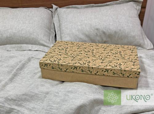 Bed linen set made of linen Ukono «Soft Linen». Double set of bed linen. 